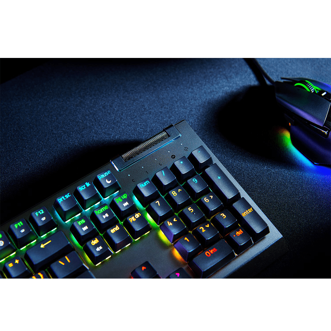 Razer BlackWidow V4 X - Green Switch - US - Black Mechanical Gaming Keyboard in Qatar Razer BlackWidow V4 X - Green Switch - US - Black Mechanical Gaming Keyboard in Qatar
